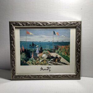 Garden at Sainte Adresse by Claude Monet Fine Art Print Repro From 1994